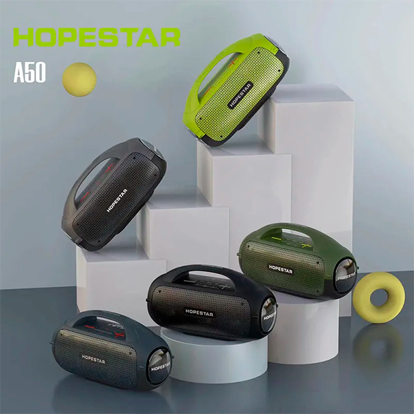 Портативная Bluetooth колонка Hopestar A50 Light Green/Black