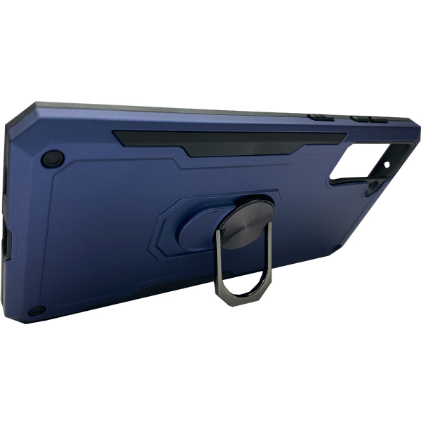 Чехол Armor Antishock Case для Samsung S21 Plus/G996 with Ring Dark Blue
