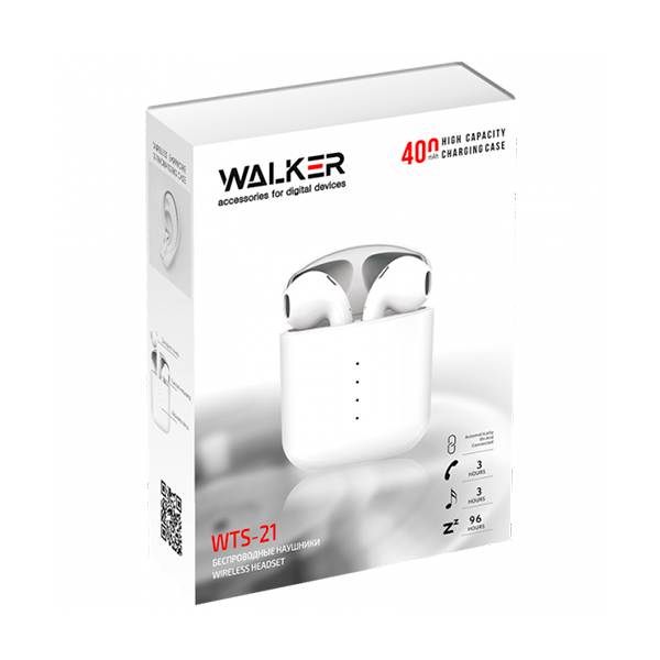 Bluetooth Навушники Walker WTS-21 White