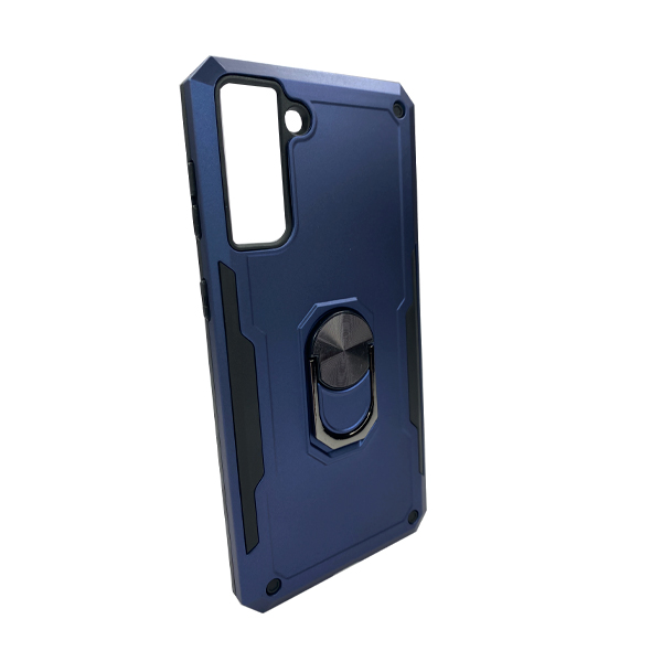 Чехол Armor Antishock Case для Samsung S21 Plus/G996 with Ring Dark Blue