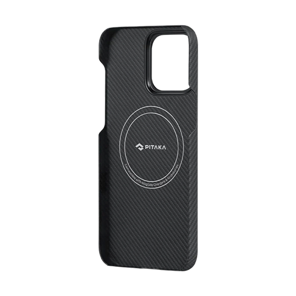 Чехол Pitaka iPhone 15 Pro Case with MagSafe Black/Grey (KI1501PA)