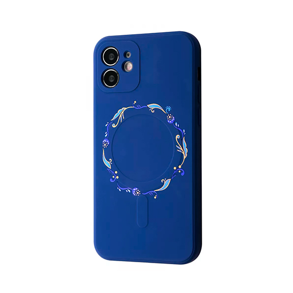 Чохол Wave Minimal Art Case для Apple iPhone 12 with MagSafe Blue/Wreath