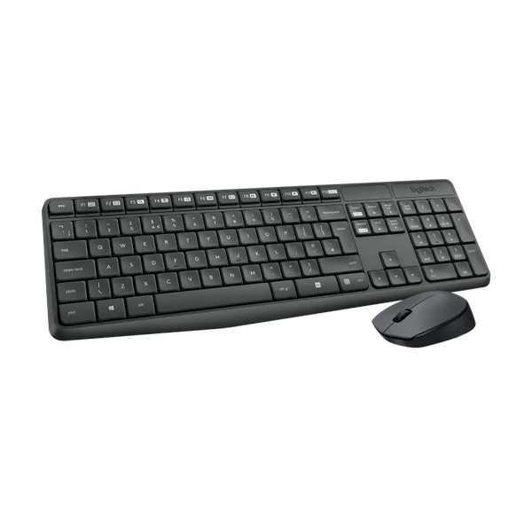 Комплект клавіатура та миша бездротові Logitech MK235 WL Grey (920-007948)