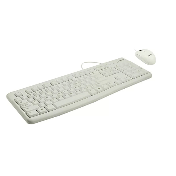 Комплект клавіатура та миша дротовий Logitech MK120 Desktop White (920-002561)