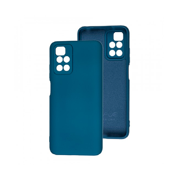 Чехол Original Soft Touch Case for Xiaomi Redmi 10/Note 11 4G Dark Blue with Camera Lens