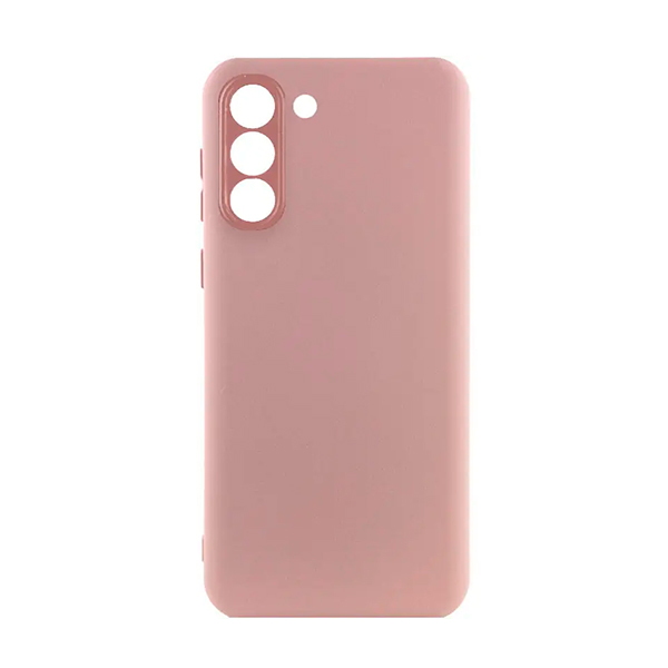 Чехол Original Soft Touch Case for Samsung S21/G991 Pink with Camera Lens