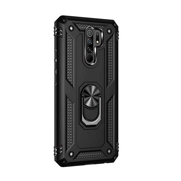 Чехол Armor Case для Xiaomi Redmi 9 with Ring Black