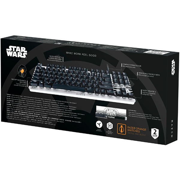 IT/kbrd Клавиатура Razer BlackWidow Lite Stormtrooper Star Wars Edition Orange Switch (RZ03-02640800-R3M1)