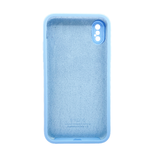 Чохол Soft Touch для Apple iPhone X/XS Lilac Blue with Camera Lens Protection Square