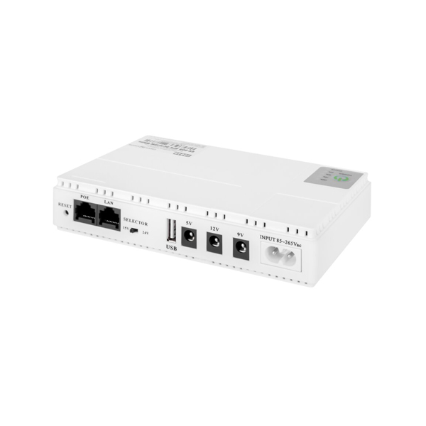 Джерело безперебійного живлення для роутера DC1018P UPS 10400mAh White