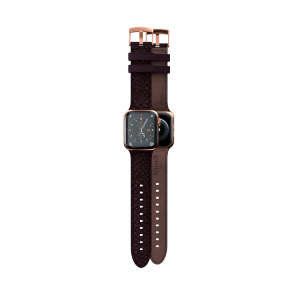 Ремінець Njord Salmon Leather Strap Rust для Apple Watch 45mm/44mm (SL14123)