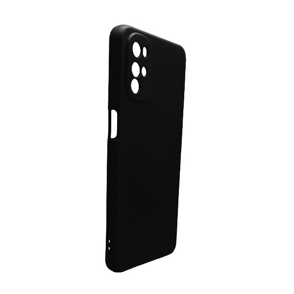 Чехол Original Soft Touch Case for Motorola G22 Black with Camera Lens