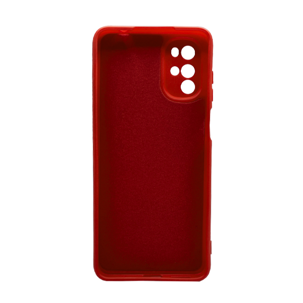 Чехол Original Soft Touch Case for Motorola G22 Red with Camera Lens