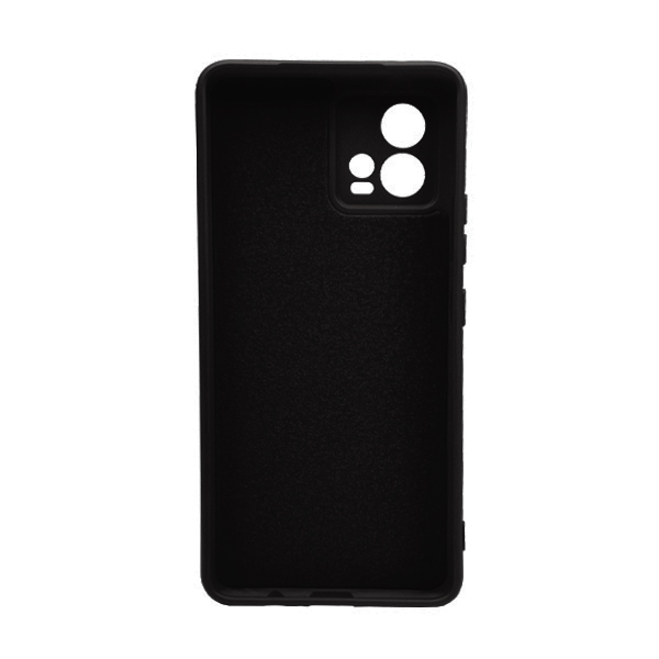 Чехол Original Soft Touch Case for Motorola G72 Black with Camera Lens