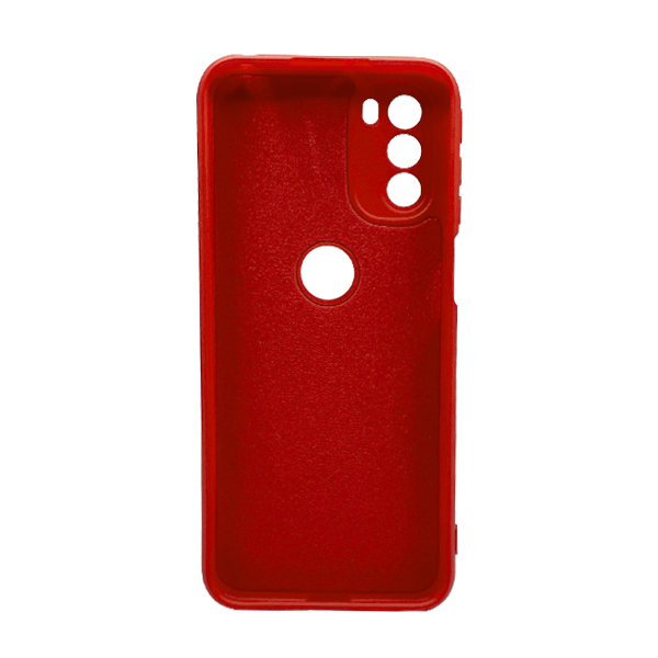 Чохол Original Soft Touch Case for Motorola G31 Red with Camera Lens