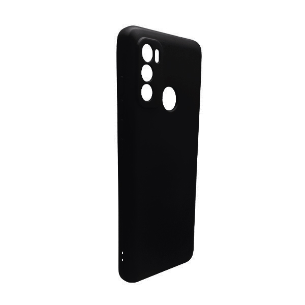 Чехол Original Soft Touch Case for Motorola G60 Black with Camera Lens