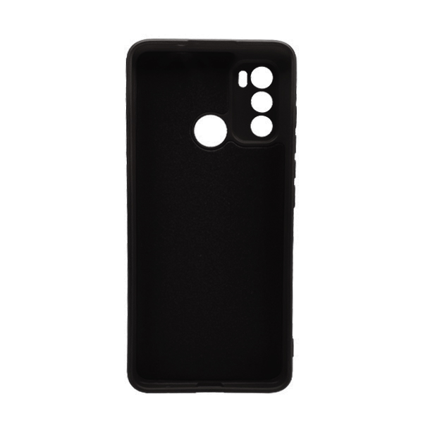 Чехол Original Soft Touch Case for Motorola G60 Black with Camera Lens
