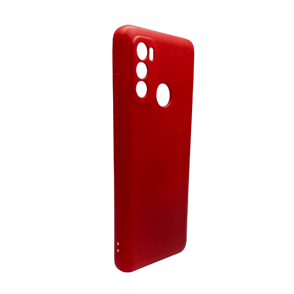 Чехол Original Soft Touch Case for Motorola G60 Red with Camera Lens