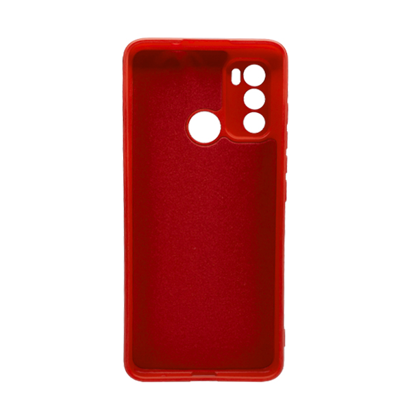 Чехол Original Soft Touch Case for Motorola G60 Red with Camera Lens