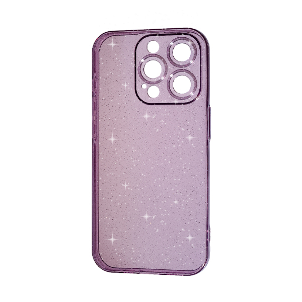 Чохол Silicon Shiny Case iPhone 13 Pro Glitter Clear/Lilac Pride