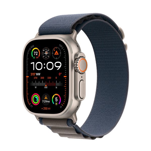 Смарт-годинник Apple Watch Ultra 2 Cellular 49mm Titanium/Blue Alpine Loop (MREP3) M