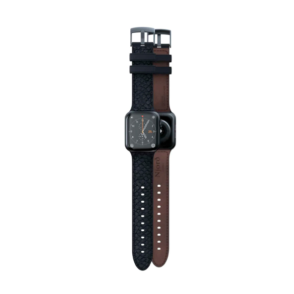 Ремешок Njord Salmon Leather Strap Dark Grey для Apple Watch 41mm/40mm (SL14110)