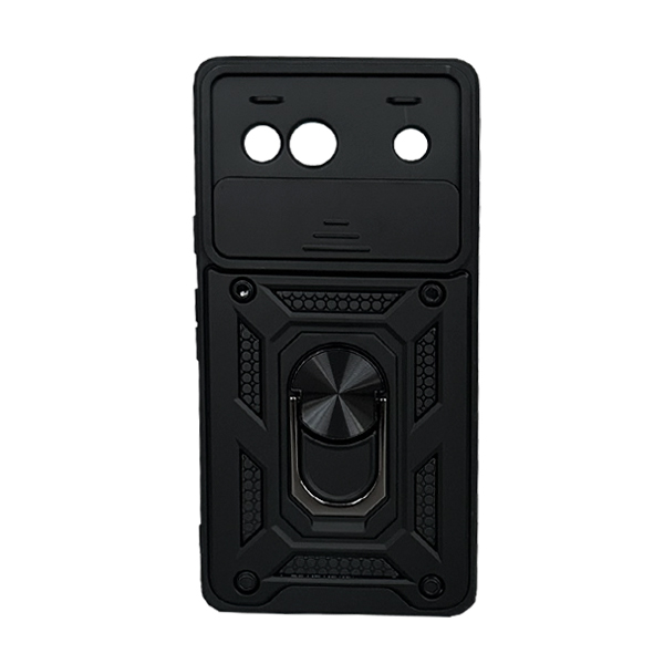 Чехол Armor Camshield Case для Google Pixel 7A with Ring Black