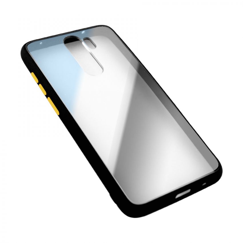 Чехол накладка Goospery Case для Xiaomi Redmi Note 8  Pro Clear/Black/Yellow