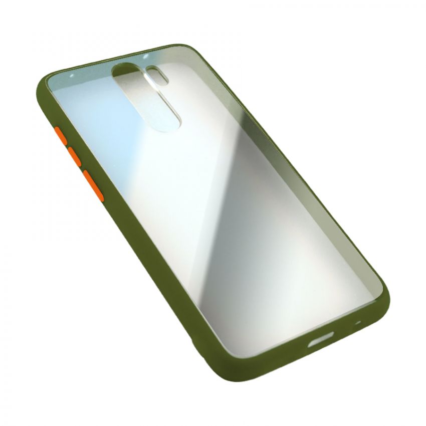 Чехол накладка Goospery Case для Xiaomi Redmi Note 8  Pro Clear/Olive/Orange