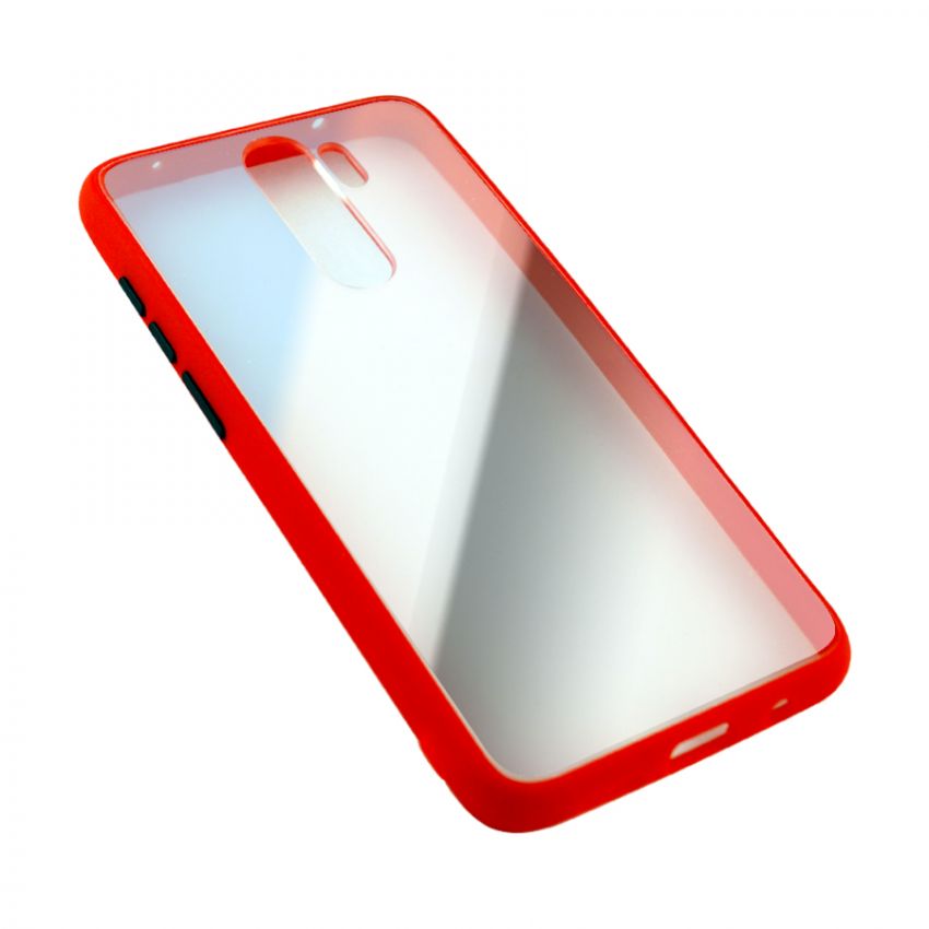 Чехол накладка Goospery Case для Xiaomi Redmi Note 8  Pro Clear/Red/Black