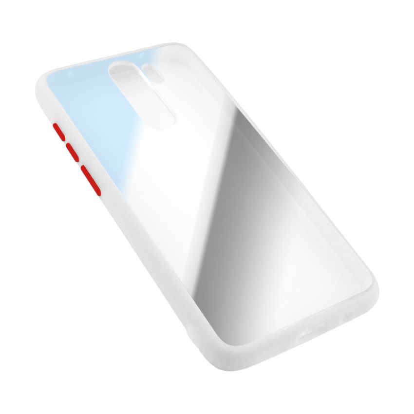 Чехол накладка Goospery Case для Xiaomi Redmi Note 8  Pro Clear/White/Red