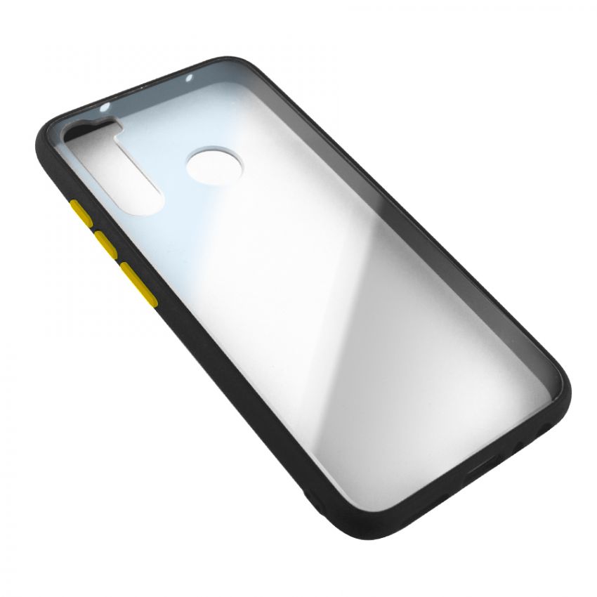 Чехол накладка Goospery Case для Xiaomi Redmi Note 8 Clear/Black/Yellow