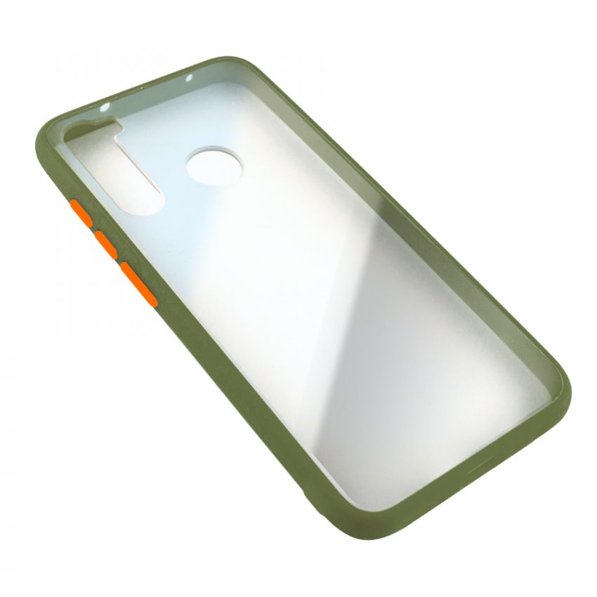 Чехол накладка Goospery Case для Xiaomi Redmi Note 8 Clear/Olive/Orange