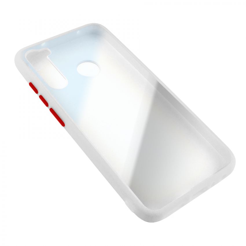 Чехол накладка Goospery Case для Xiaomi Redmi Note 8 Clear/White/Red