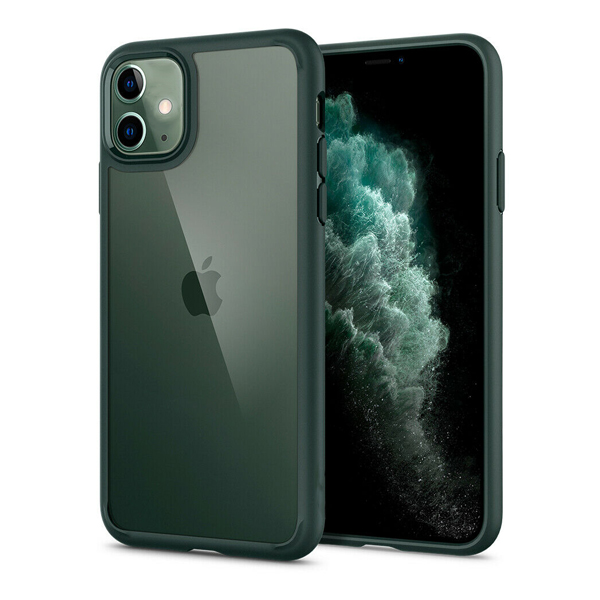 Чехол накладка Goospery Case для iPhone 11 Clear/Green