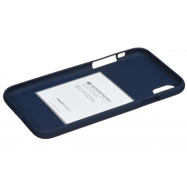 Чехол накладка Goospery SF Jelly Case для iPhone XR Midnight Blue