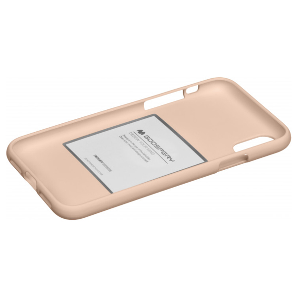 Чехол накладка Goospery SF Jelly Case для iPhone XS Max Pink Sand