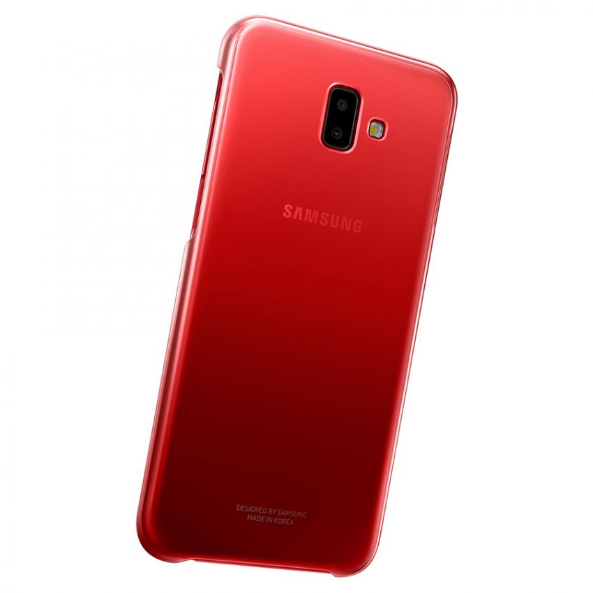 Чохол накладка Gradation Cover Samsung J6 Plus 2018 EF-AJ610CREGRU (Red)