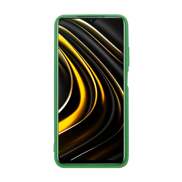 Чехол Original Soft Touch Case for Xiaomi Poco M3 Green with Camera Lens
