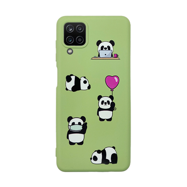 Чехол Original Soft Touch Case for Samsung A12-2021/A125/M12-2021 Green Panda