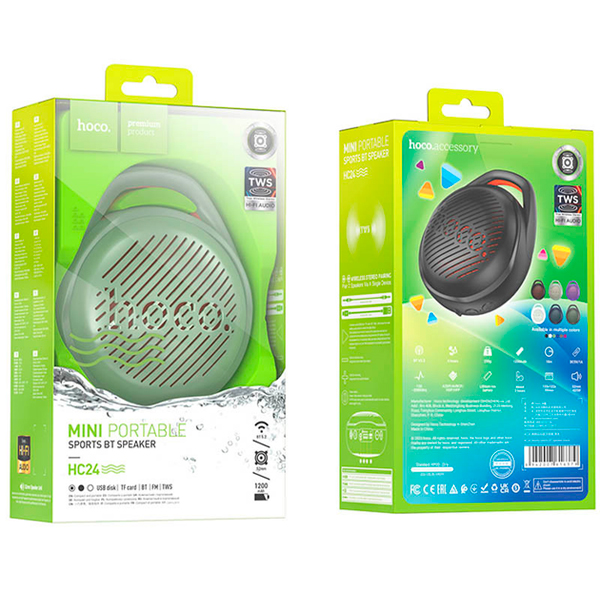 Портативная Bluetooth колонка Hoco HC24 Green