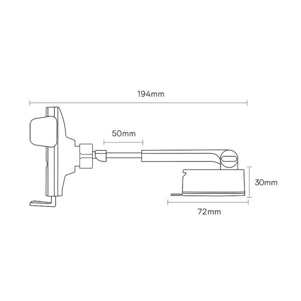 Автодержатель для телефона Baseus Wisdom Auto Alignment Car Suction base Black (CGZX000101)