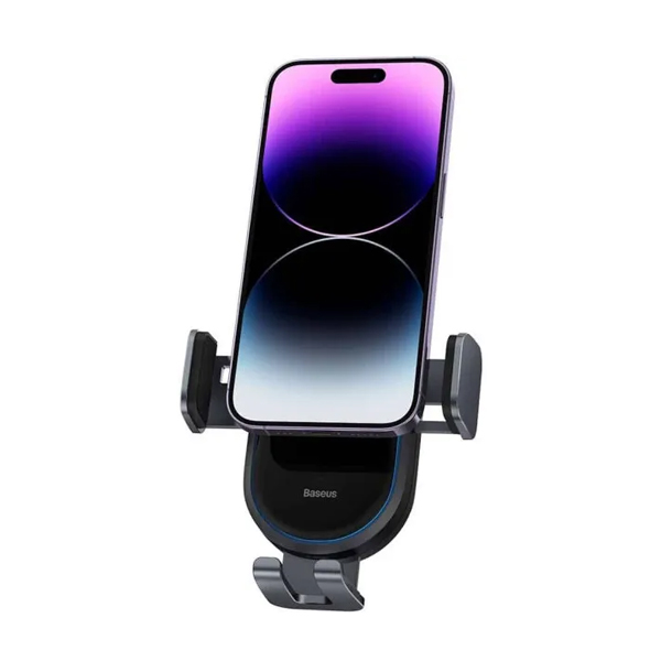 Автодержатель для телефона Baseus Light Chaser Wireless Charging Electric Car Mount Black (C40355900121-00)