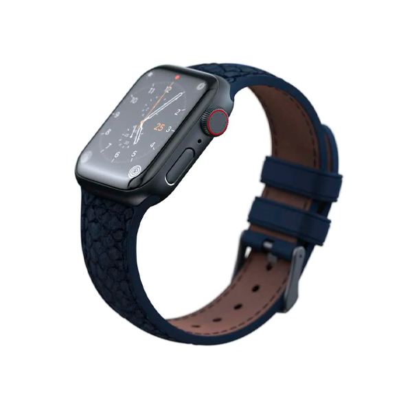 Ремінець Njord Salmon Leather Strap Petrol для Apple Watch 45mm/44mm (SL14121)