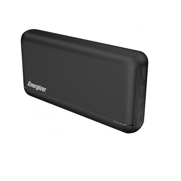 Зовнішній акумулятор Energizer 30000mAh USB-Ax2 + USB-C PD 22.5W + ліхтарик LTC Solar