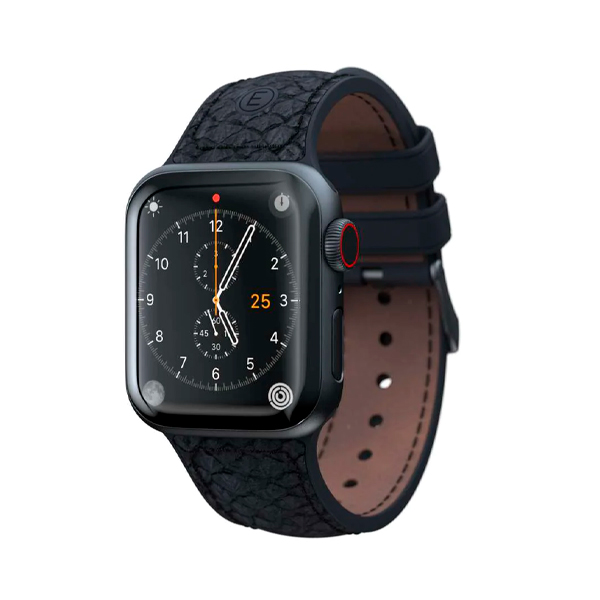 Ремешок Njord Salmon Leather Strap Dark Grey для Apple Watch 41mm/40mm (SL14110)