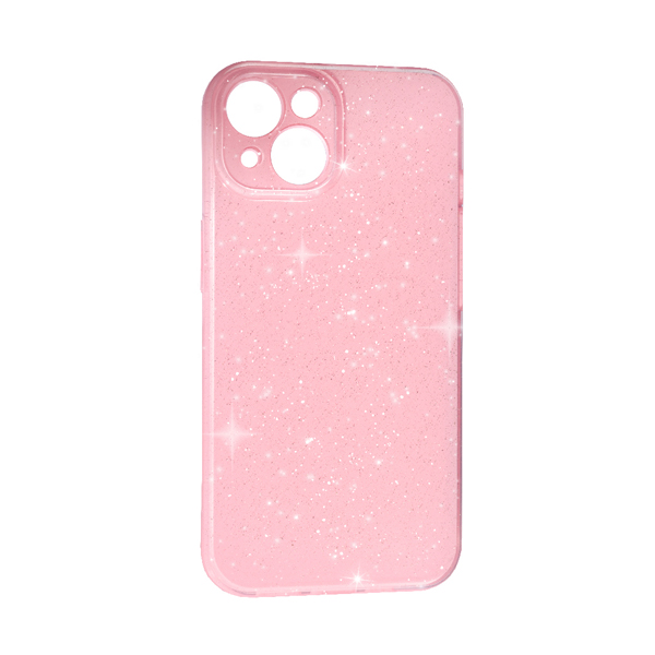 Чехол Silicon Shiny Case iPhone 15 Glitter Pink