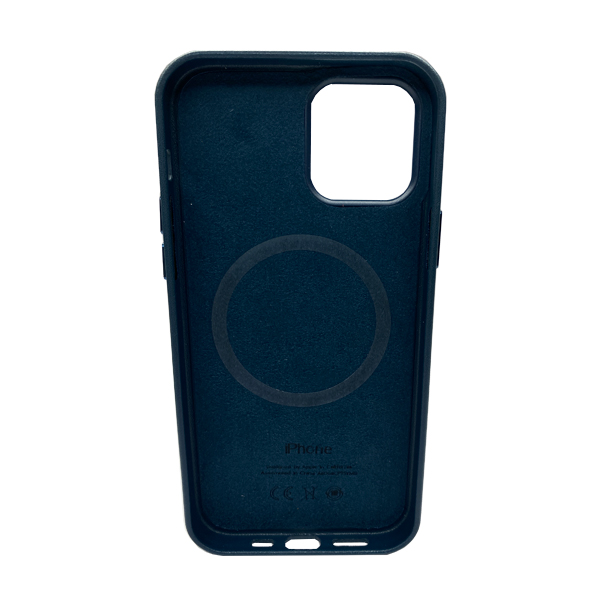 Чехол Leather Case для iPhone 13 Pro with MagSafe Indigo Blue