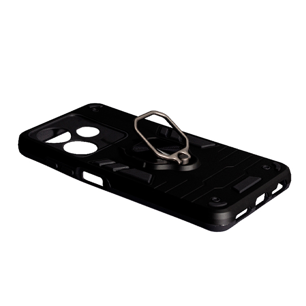 Чехол Armor Antishock Case для Infinix Hot 30i with Ring Black with Camera Lens