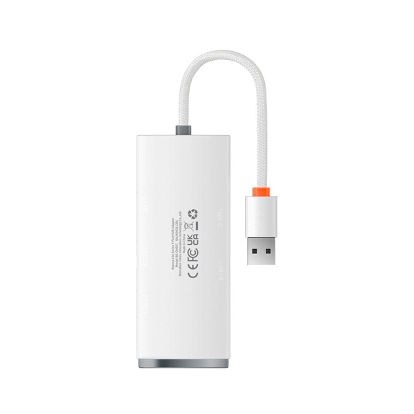 USB-хаб Baseus Lite Series 4-in-1 0.25m White (WKQX030002)